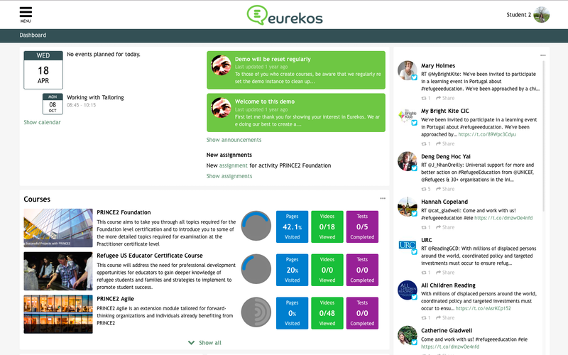 Social Hub | Eurekos LMS | Features Social Hub | Eurekos LMS | Features