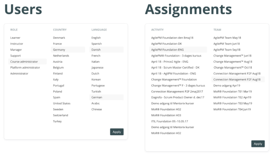 User and Assignments | April Release 2019